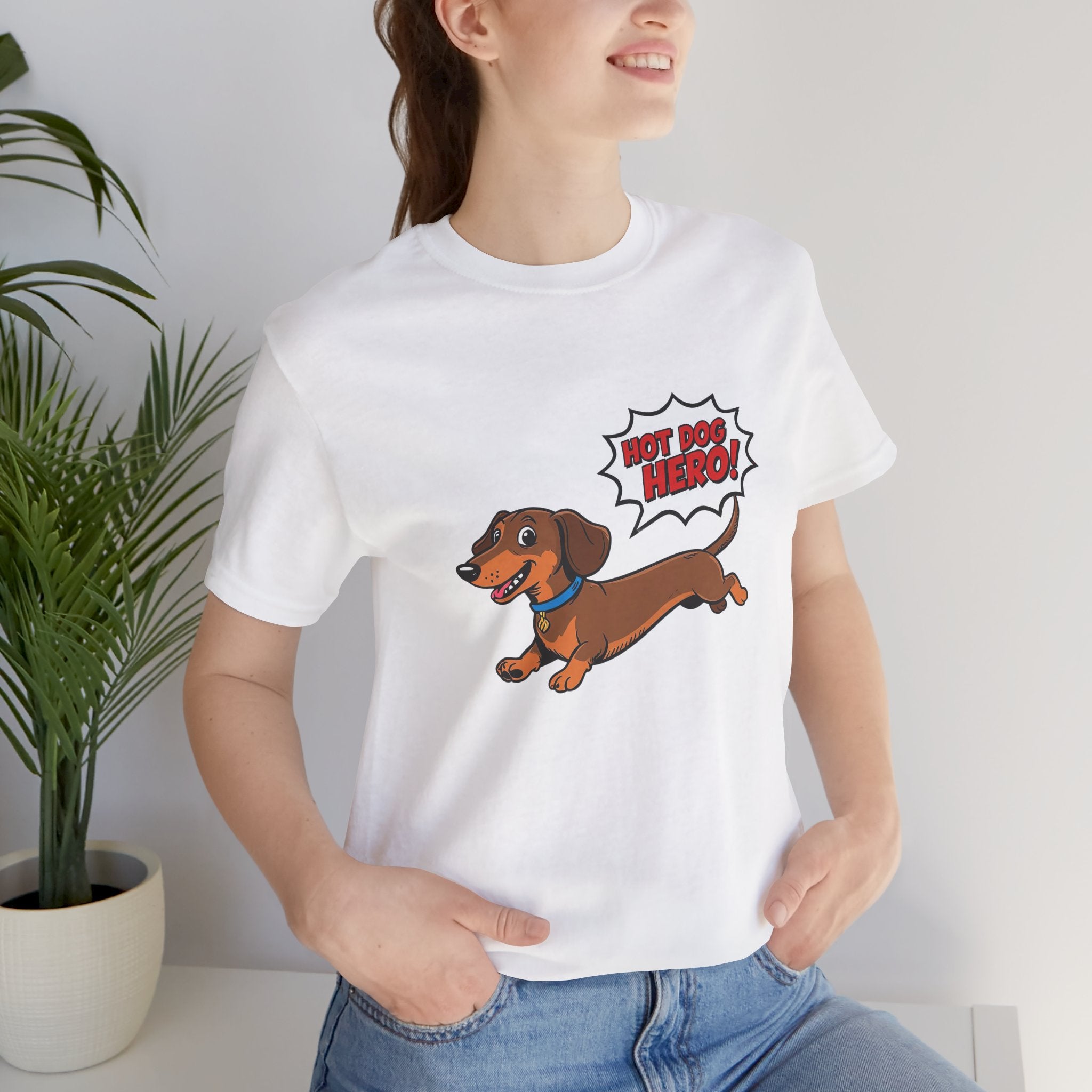 Playful Dachshund Graphic Tee