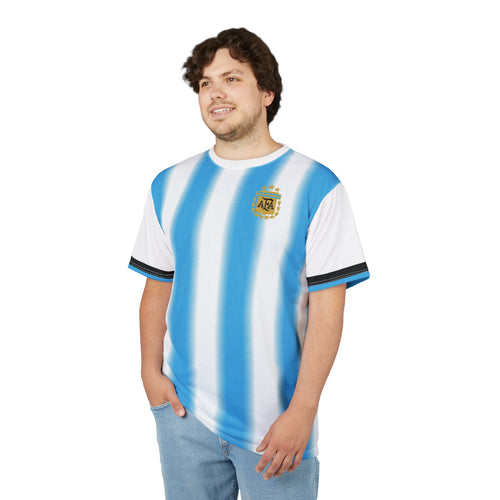 Argentina Striped Soccer Jersey -- Custom Jersey