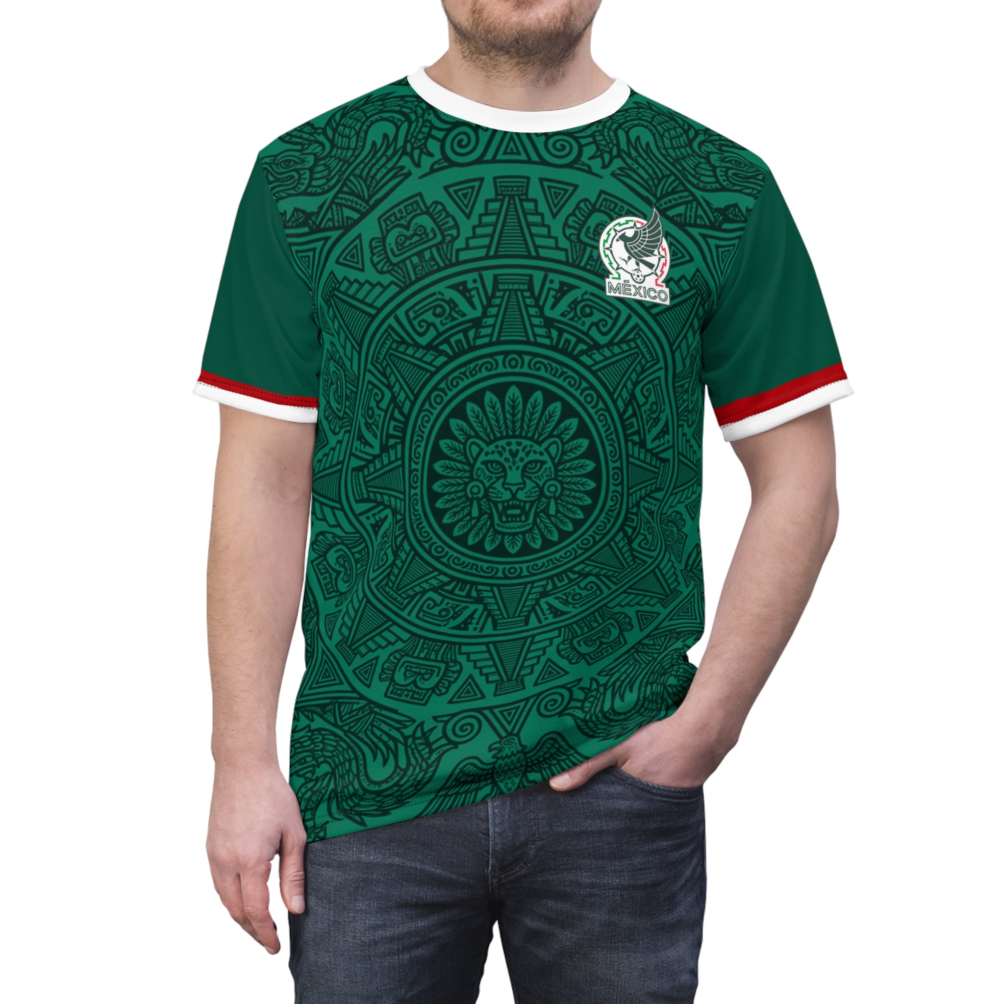Mexico Aztec Soccer National Team Jersey -- Custom Jersey