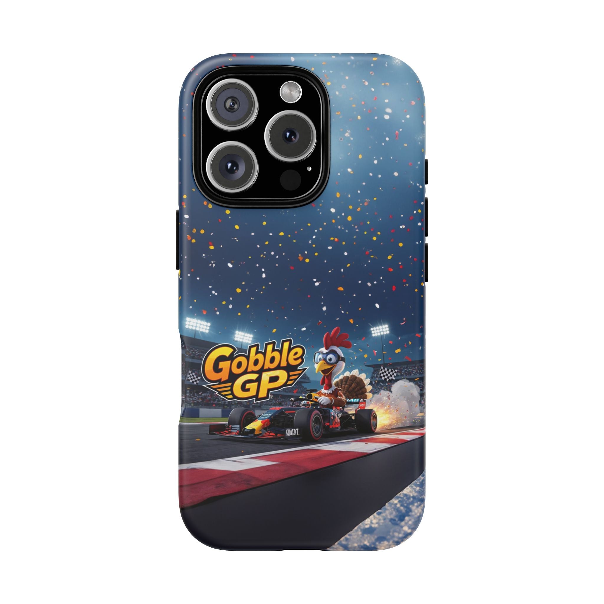 Gobble GP Turkey Racing Phone Case — Tough Protective Cover