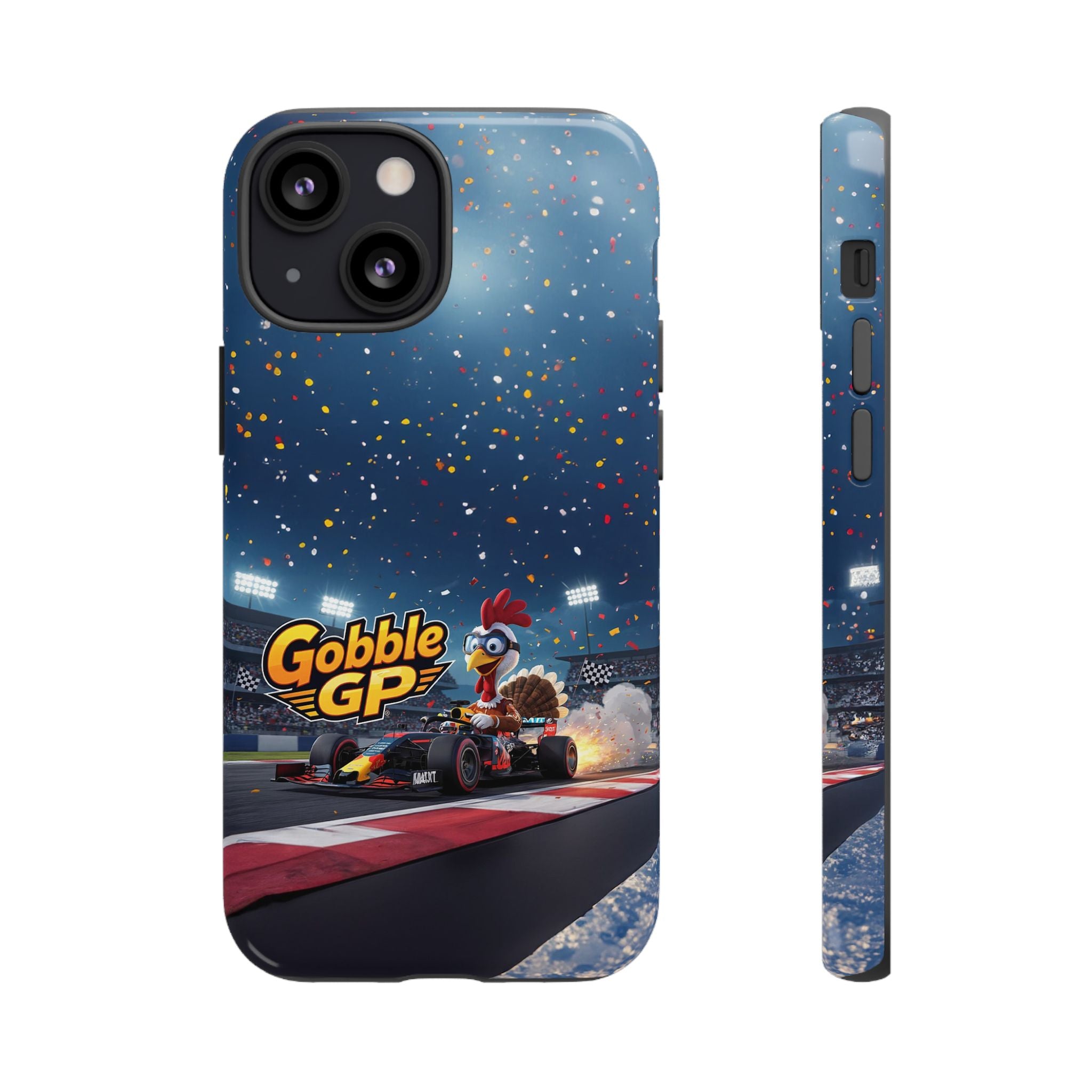 Gobble GP Turkey Racing Phone Case — Tough Protective Cover