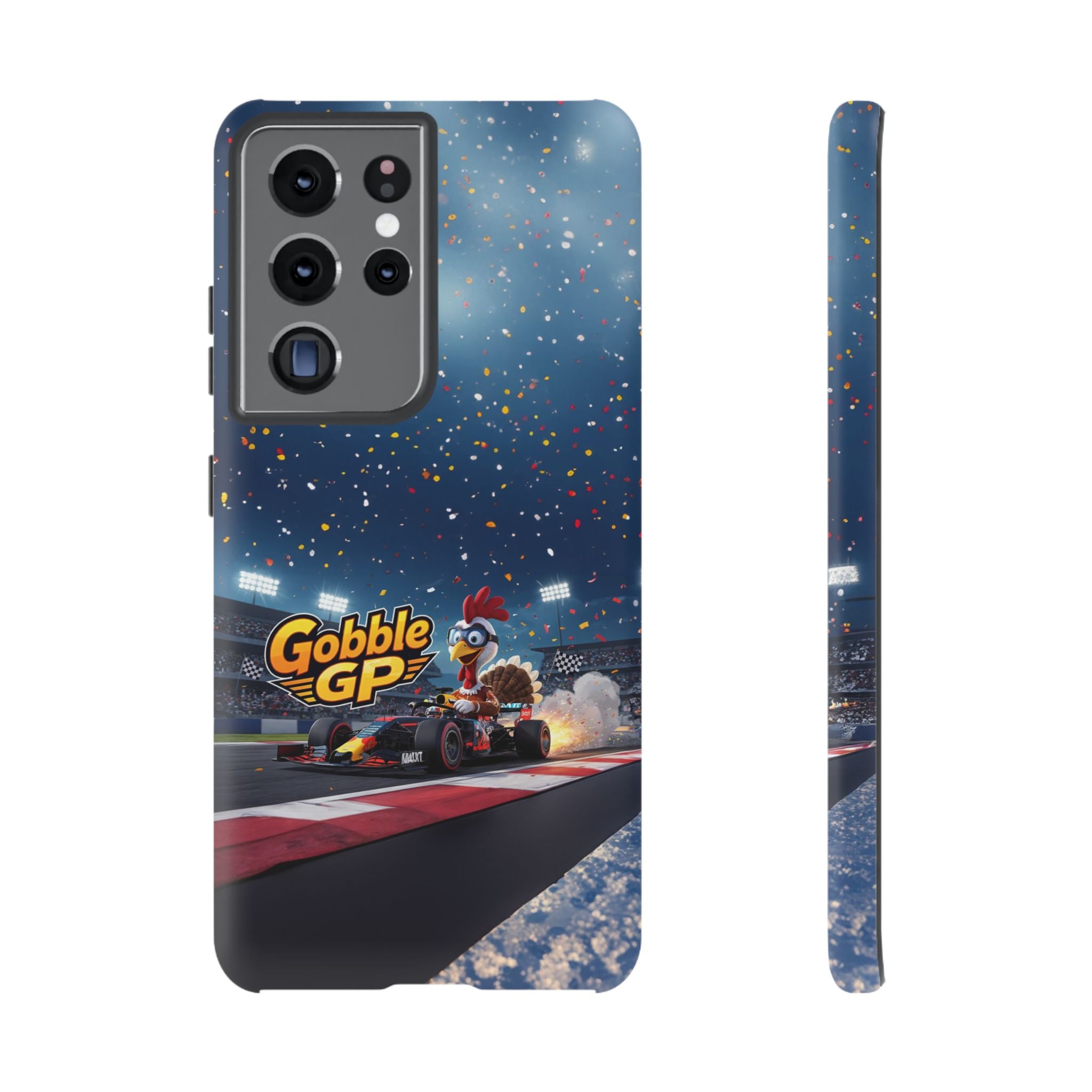 Gobble GP Turkey Racing Phone Case — Tough Protective Cover