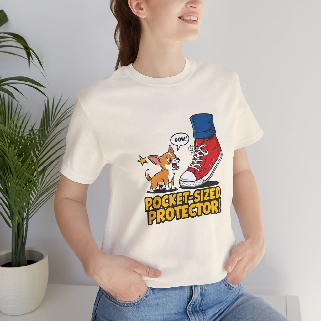 Chihuahua Pocket-Sized Protector Tee with Cute Dog Design