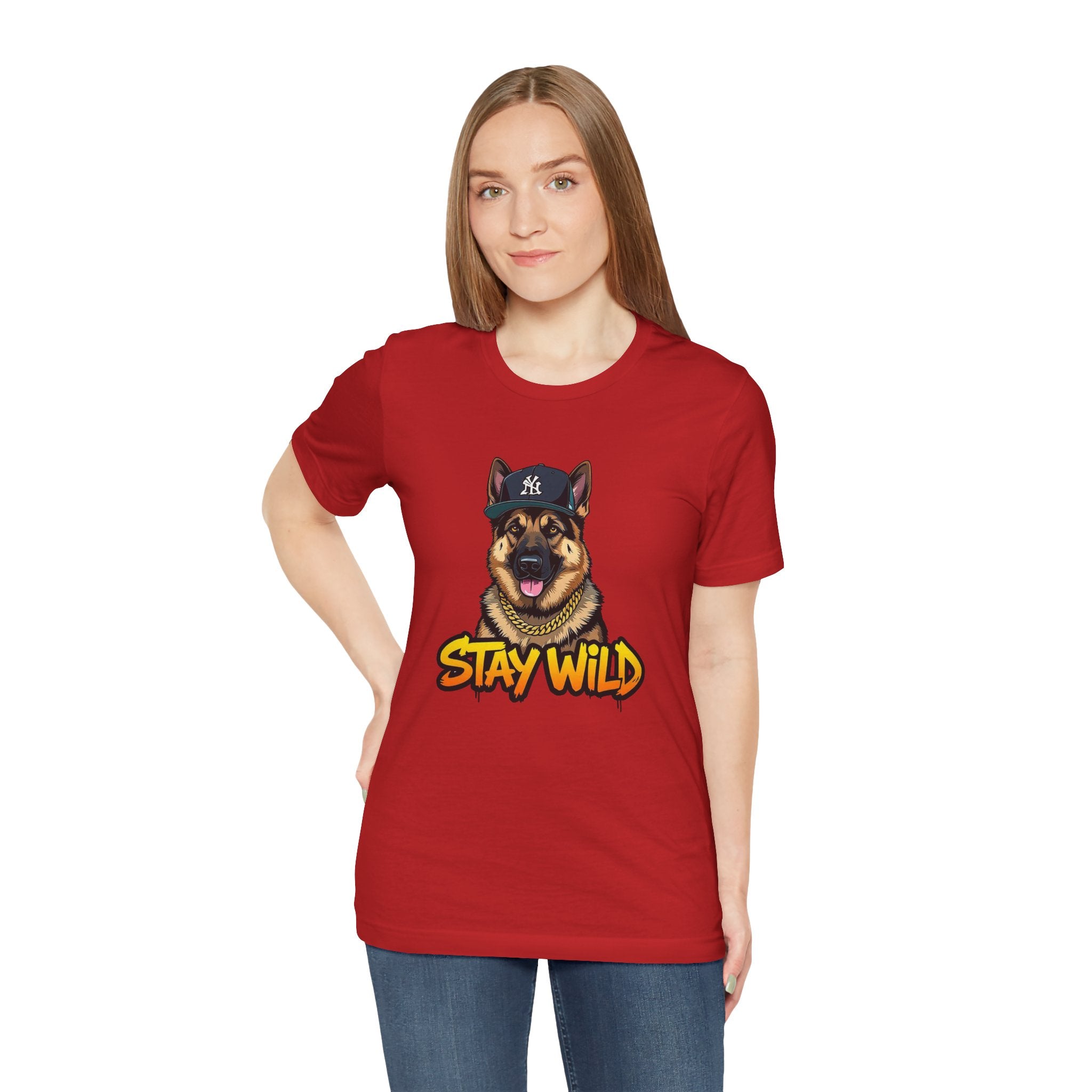 Stay Wild German Shepherd Graphic Tee