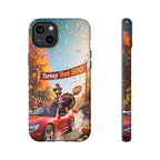 Turkey Trot 500 Phone Case – Festive Thanksgiving Racing Turkey Design