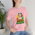 Labrador Retriever 'FETCH HAPPENS' Unisex T-Shirt