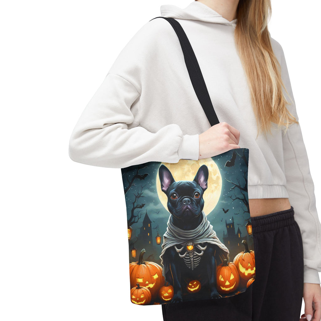 Halloween French Bulldog & Witch Cat Design