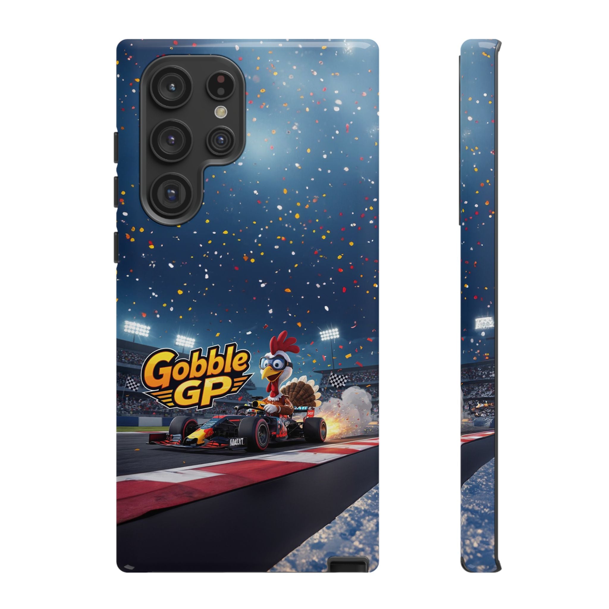 Gobble GP Turkey Racing Phone Case — Tough Protective Cover