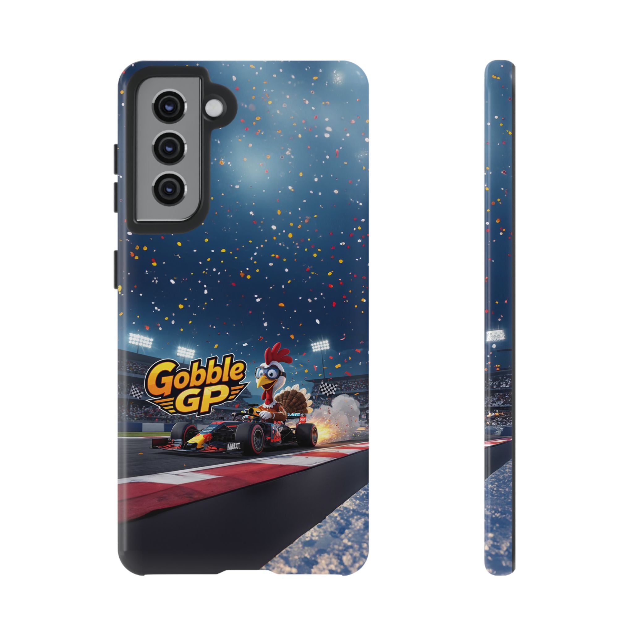 Gobble GP Turkey Racing Phone Case — Tough Protective Cover