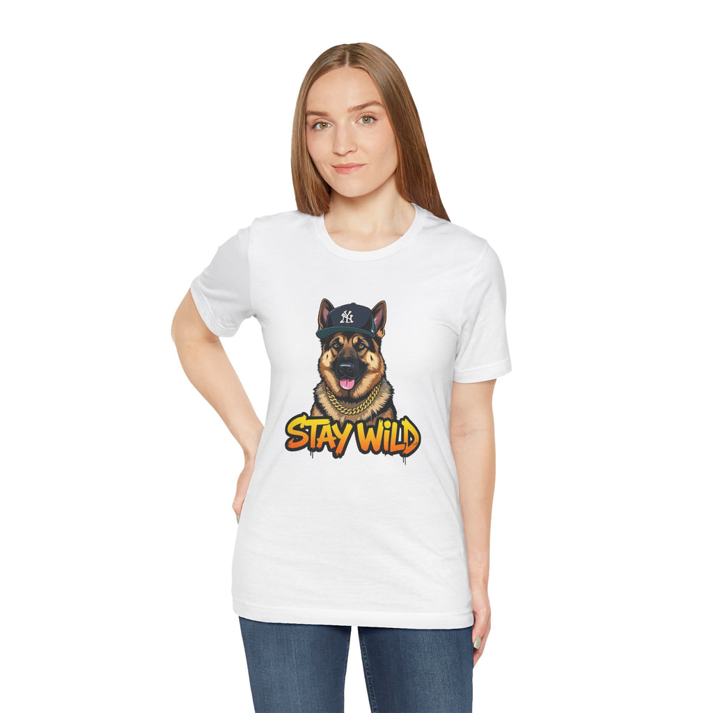 Stay Wild German Shepherd Graphic Tee