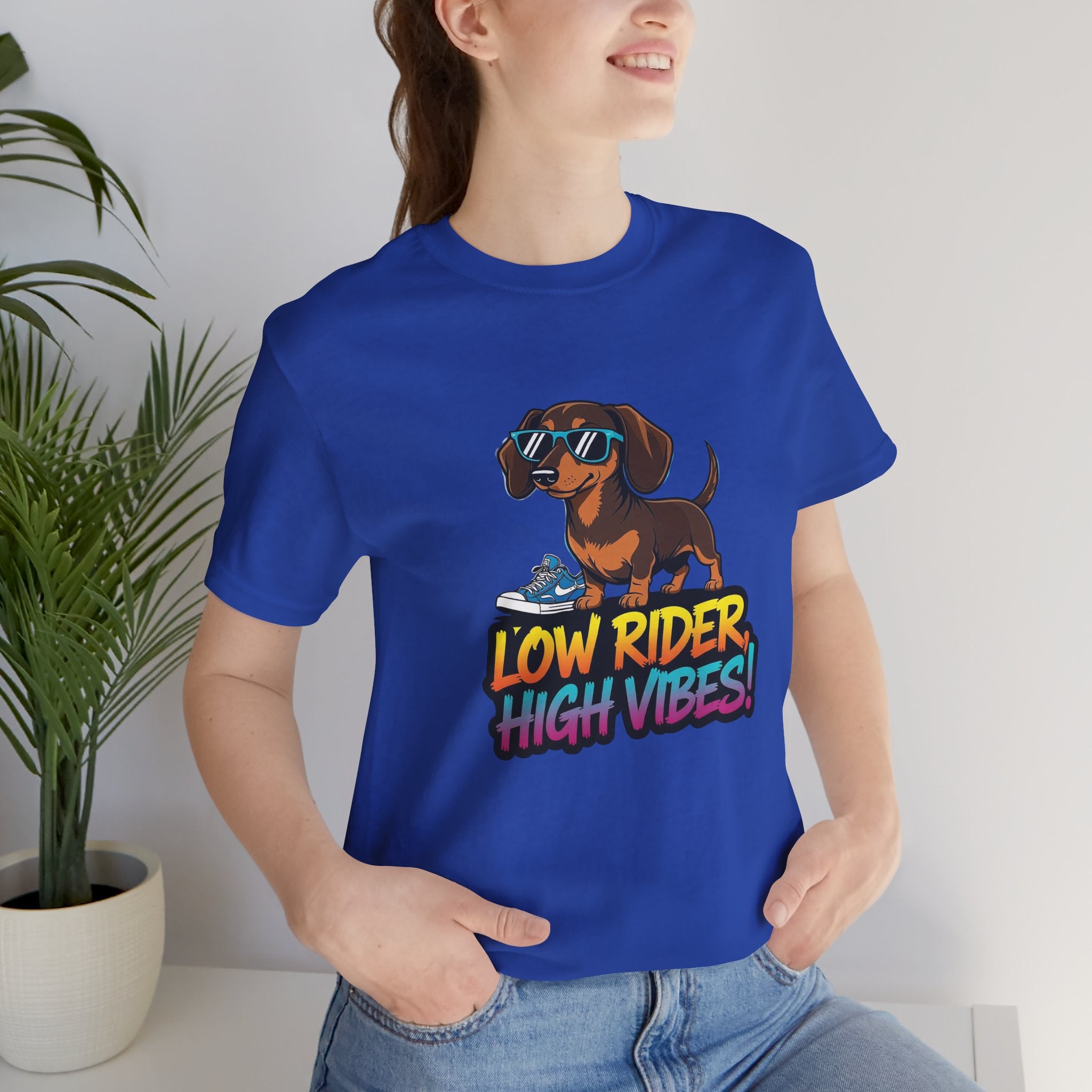 Dachshund Low Rider High Vibes Dog Tee
