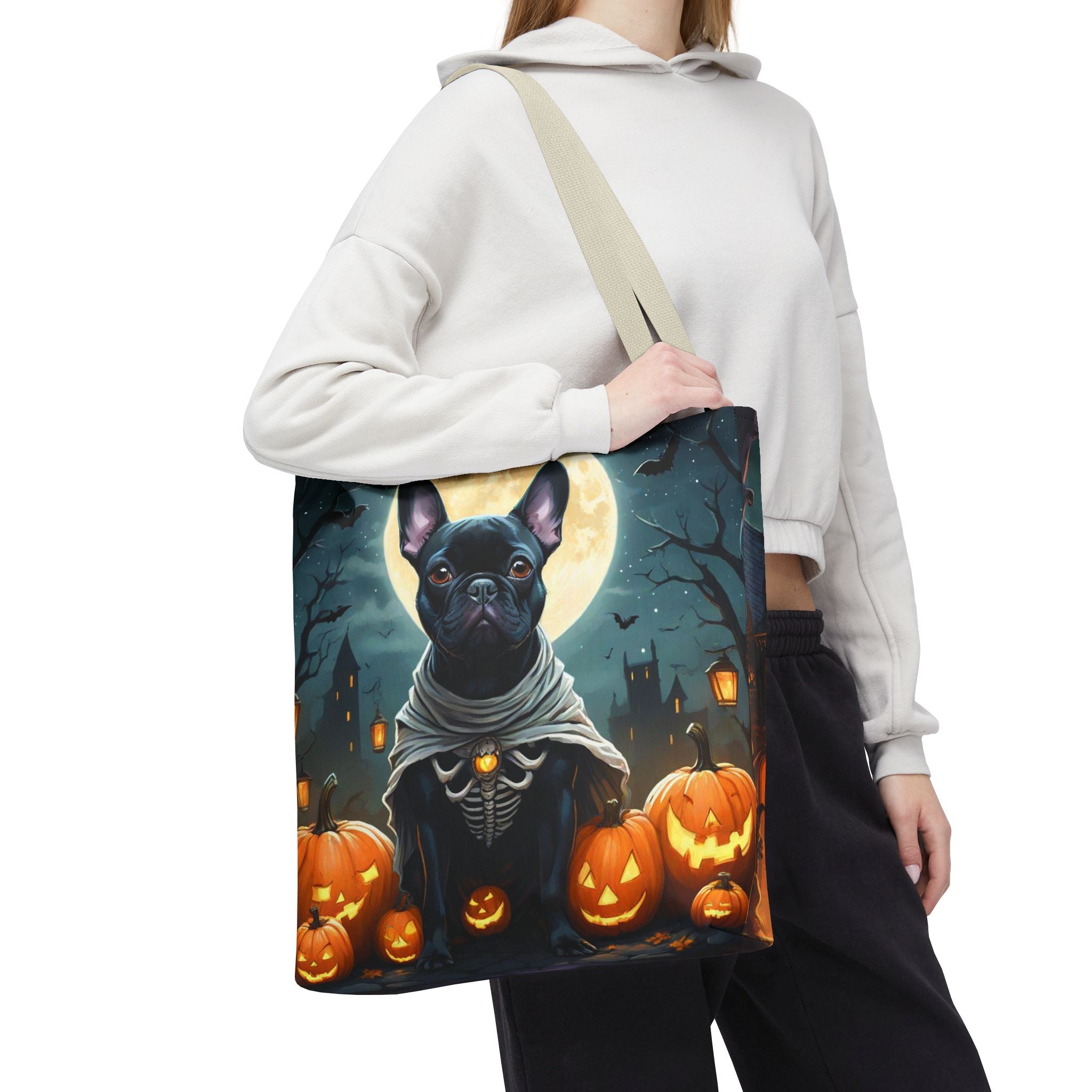 Halloween French Bulldog & Witch Cat Design