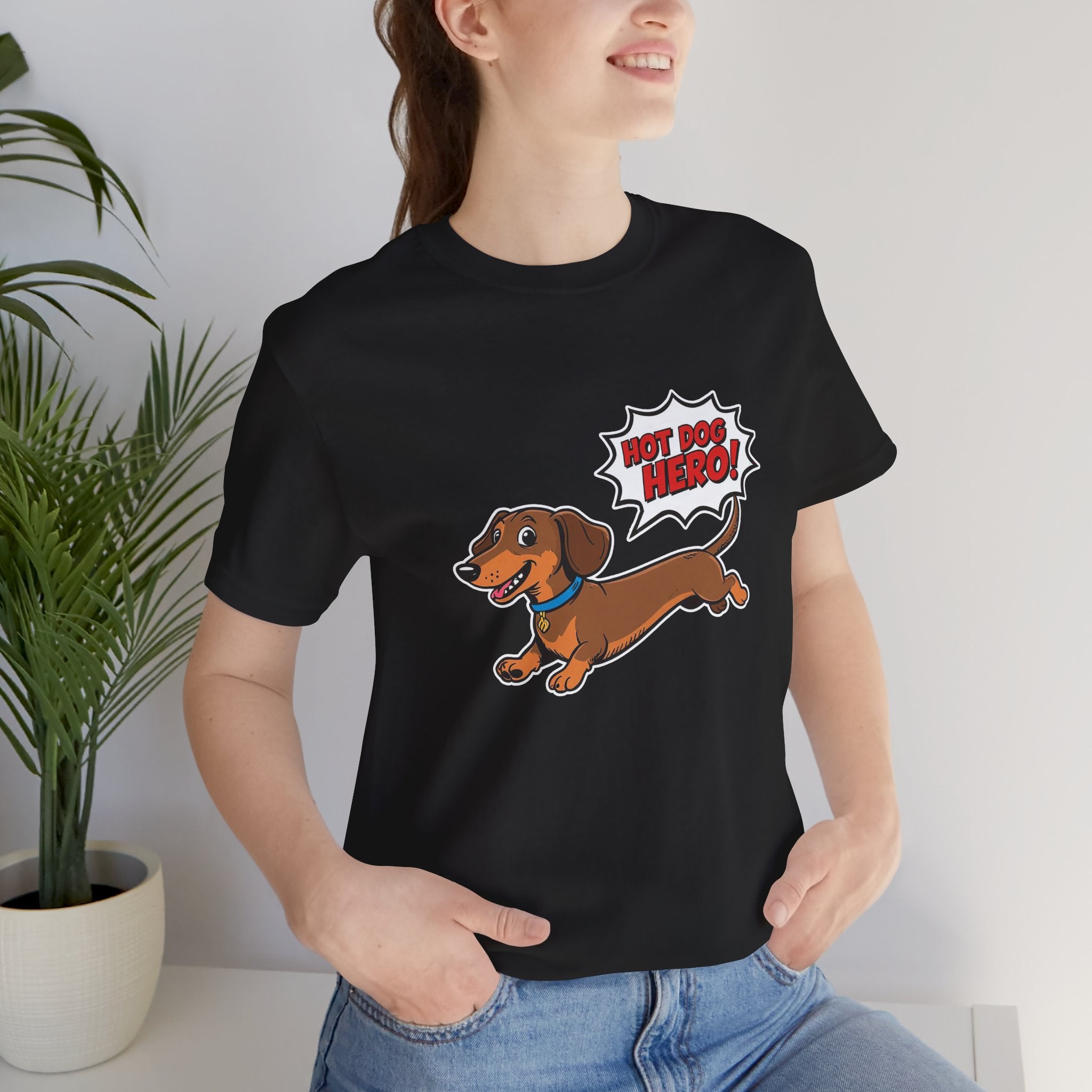 Playful Dachshund Graphic Tee