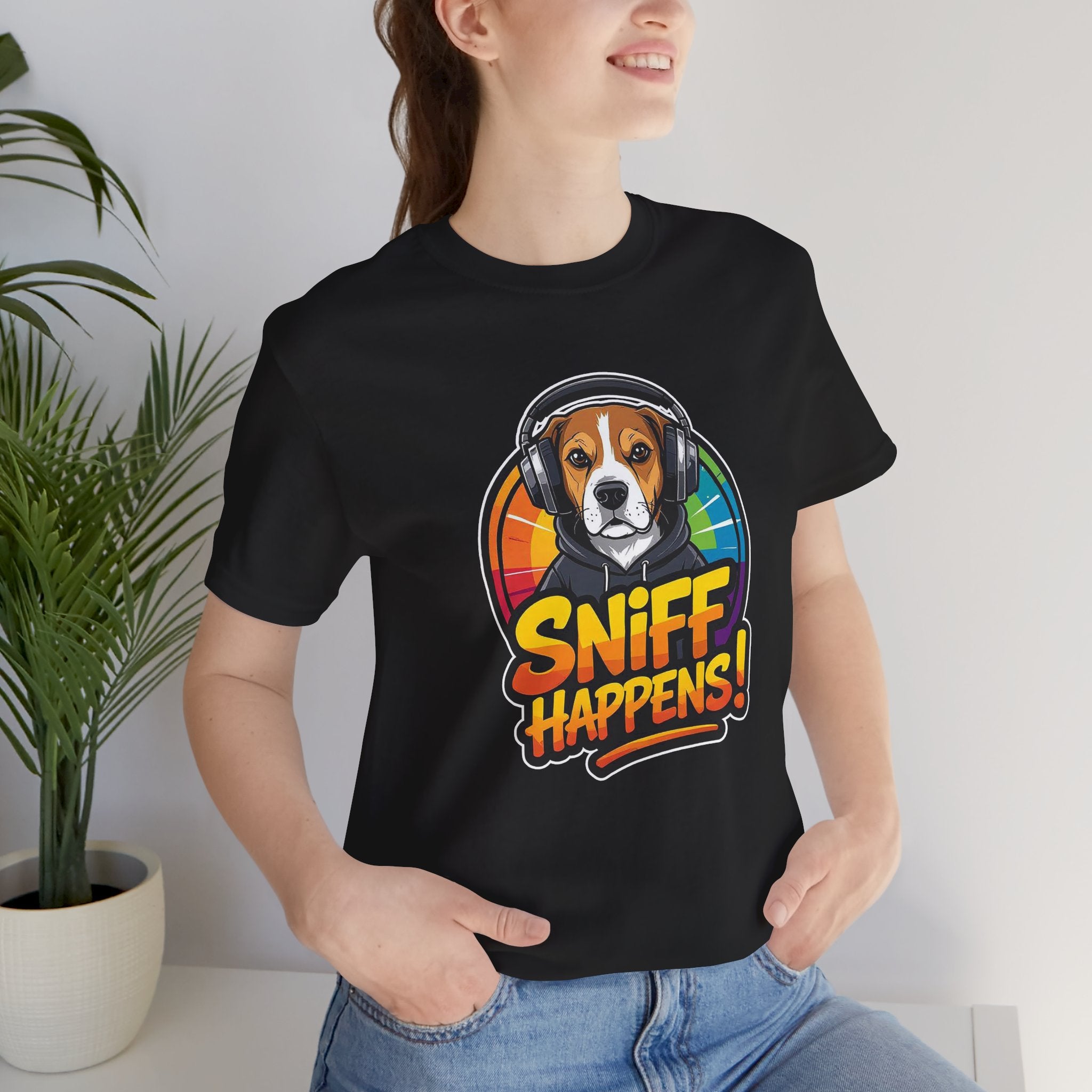 Beagle Sniff Happens Funny Dog T-Shirt