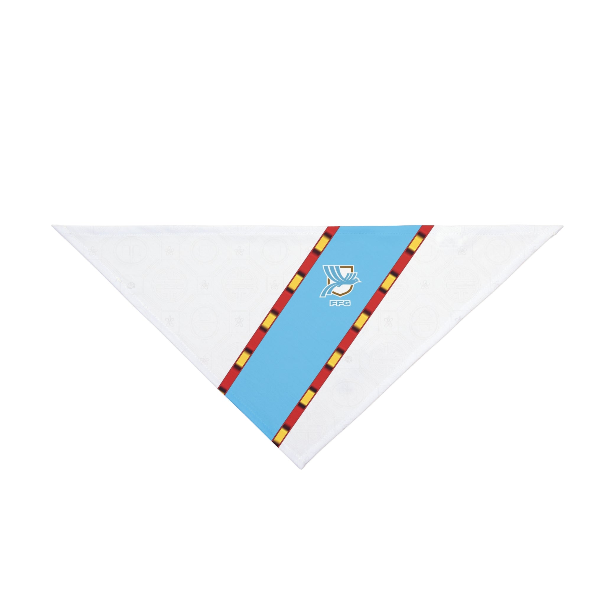 Guatemalan Soccer Pet Bandana — Colorful Guatemala Flag-Inspired Soccer Scarf for Dogs & Cats
