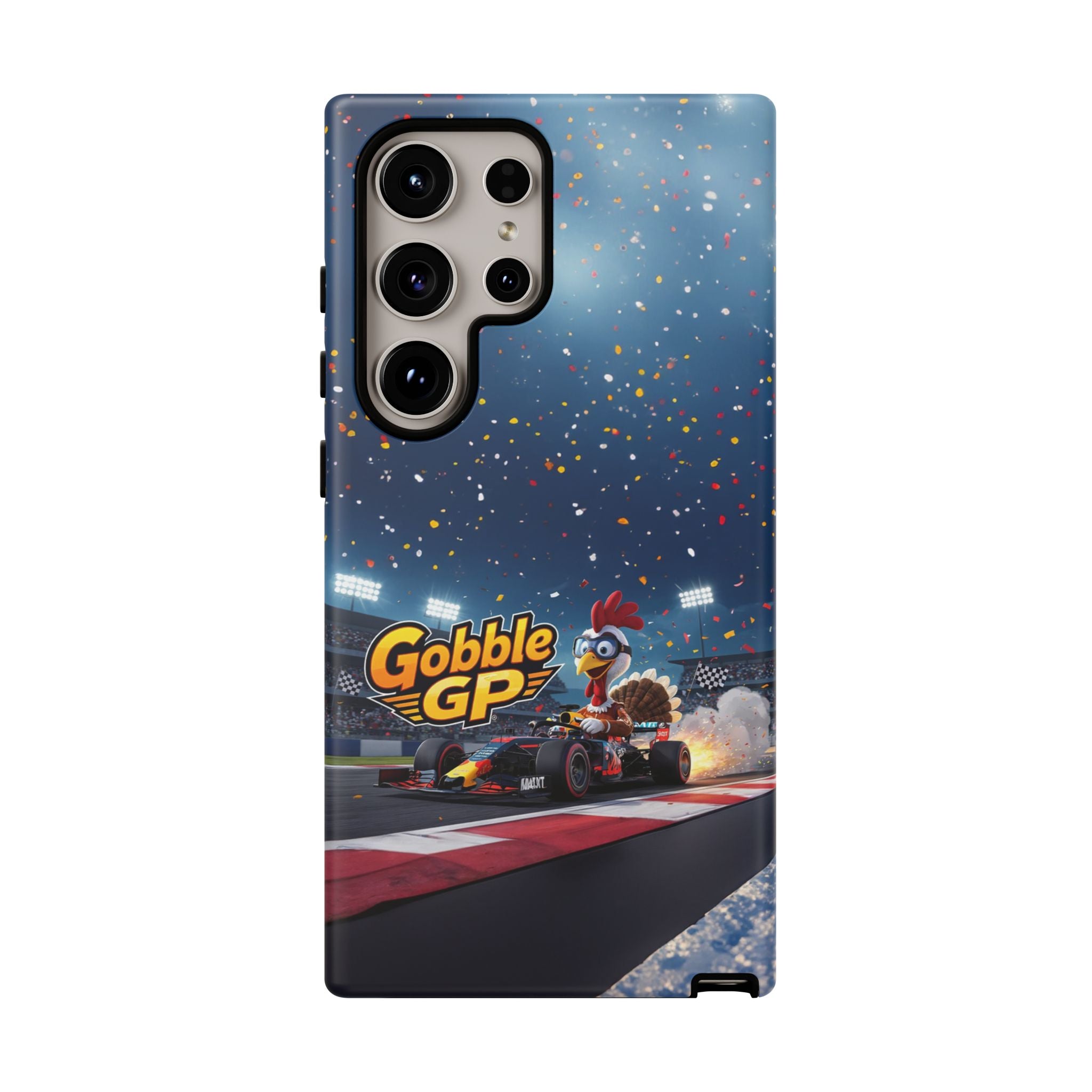 Gobble GP Turkey Racing Phone Case — Tough Protective Cover