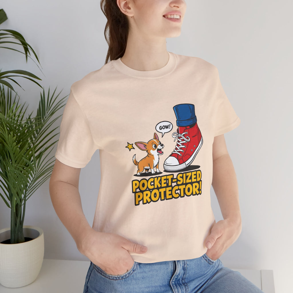 Chihuahua Pocket-Sized Protector Tee with Cute Dog Design
