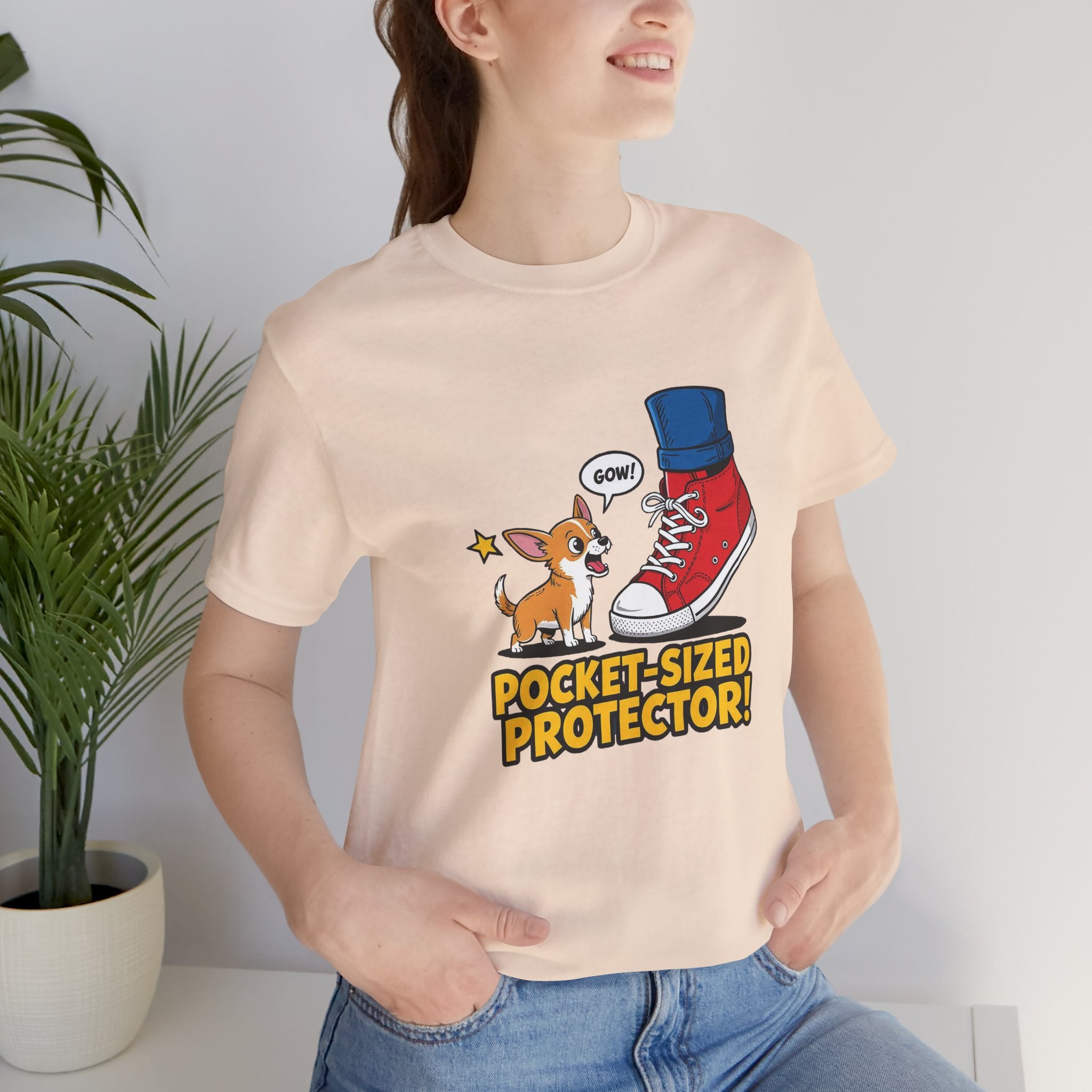 Chihuahua Pocket-Sized Protector Tee with Cute Dog Design