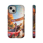 Turkey Trot 500 Phone Case – Festive Thanksgiving Racing Turkey Design