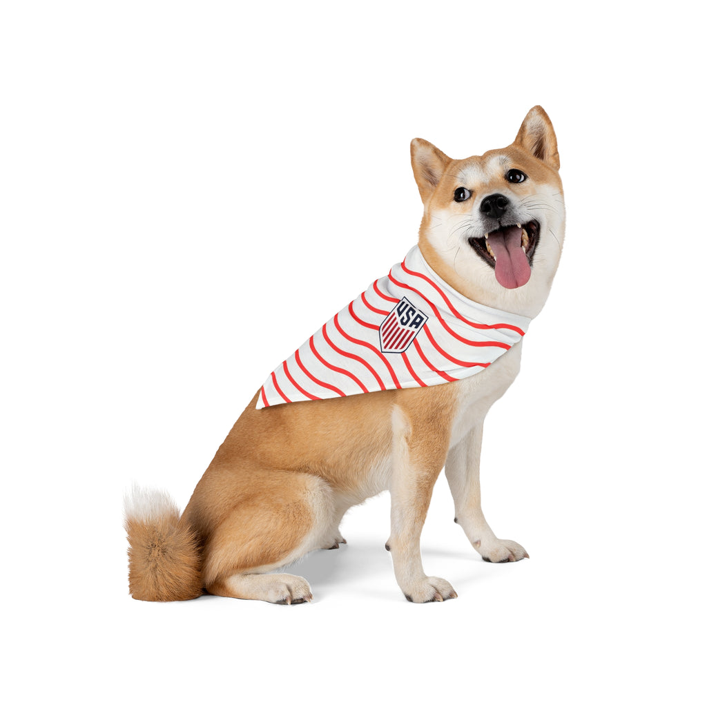 USA Soccer Pet Bandana — Patriotic Dog/Cat Scarf