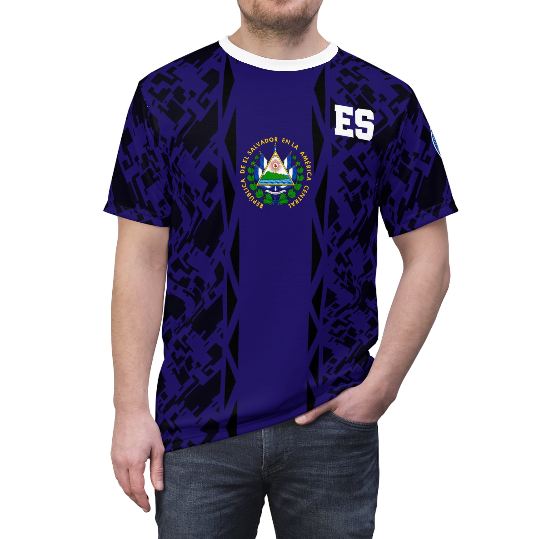 El Salvador Soccer Jersey Tee Dark Blue – Custom Jersey