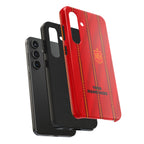 Spain Soccer Tough Phone Case — Customizable "Your Name Here" Red Team Protector