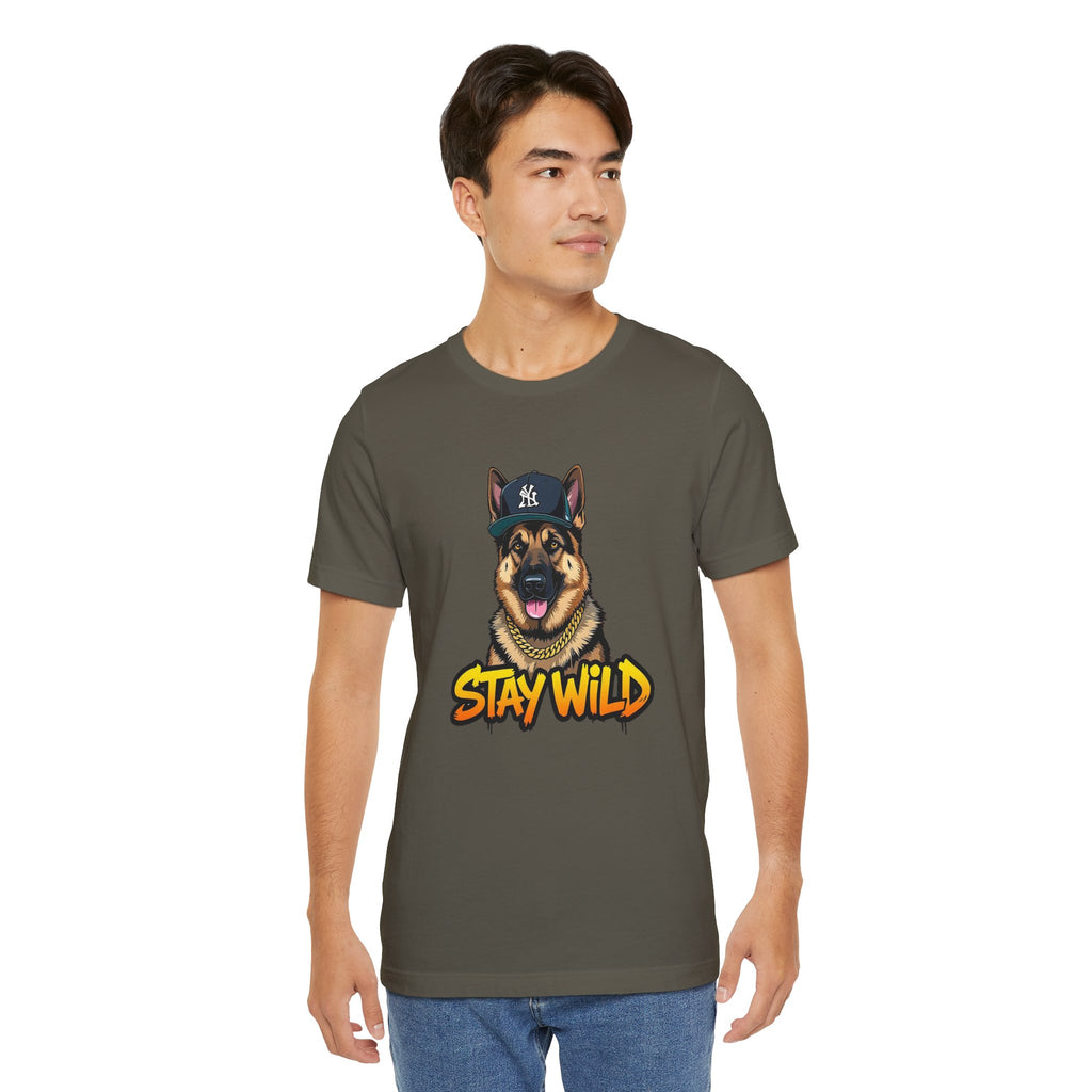 Stay Wild German Shepherd Graphic Tee