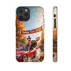 Turkey Trot 500 Phone Case – Festive Thanksgiving Racing Turkey Design