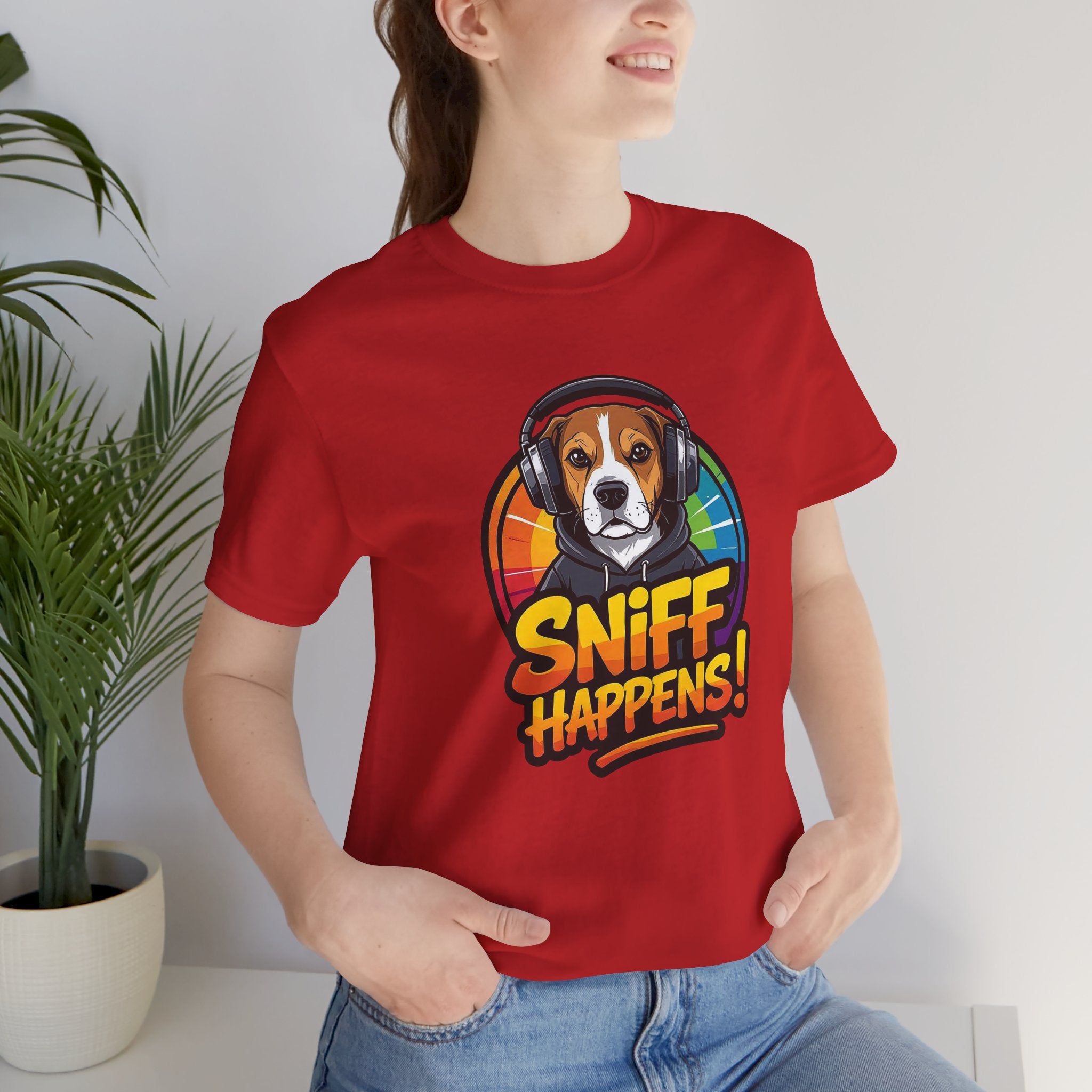 Beagle Sniff Happens Funny Dog T-Shirt