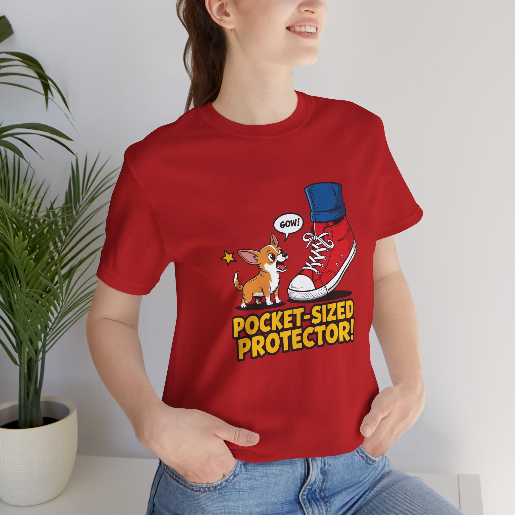 Chihuahua Pocket-Sized Protector Tee with Cute Dog Design