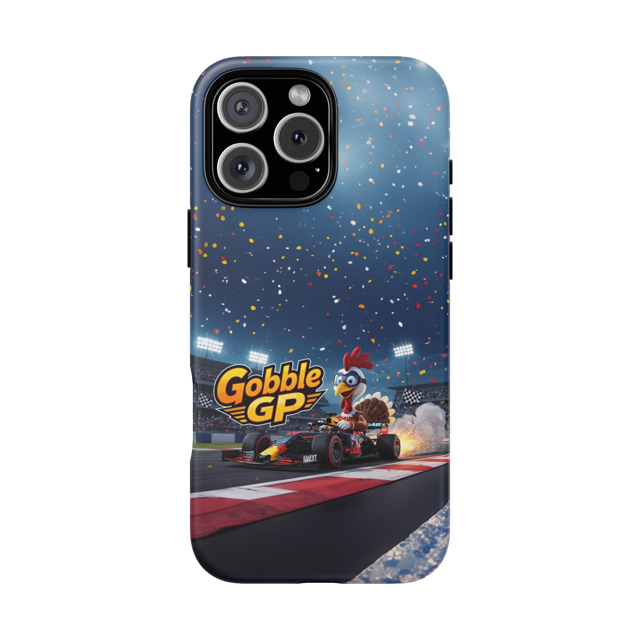 Gobble GP Turkey Racing Phone Case — Tough Protective Cover