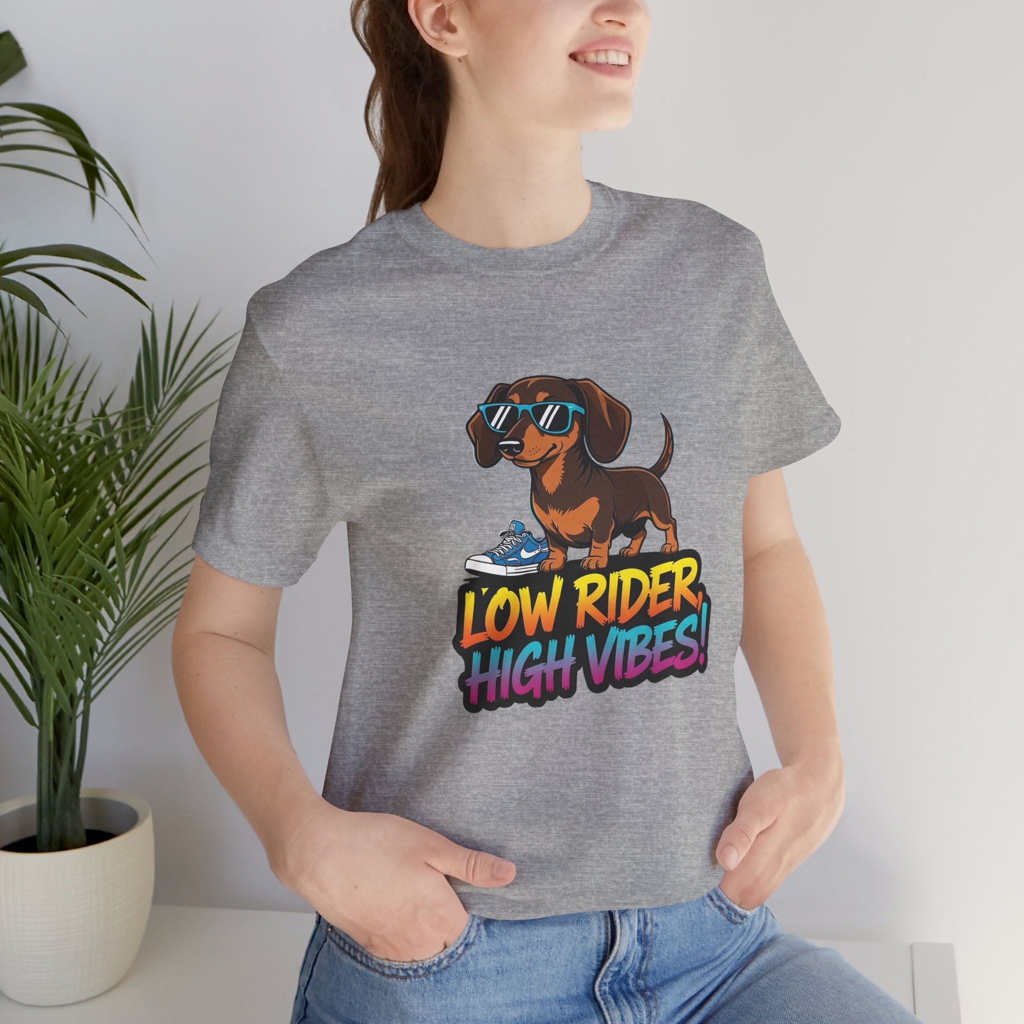 Dachshund Low Rider High Vibes Dog Tee