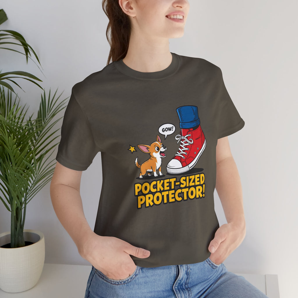 Chihuahua Pocket-Sized Protector Tee with Cute Dog Design