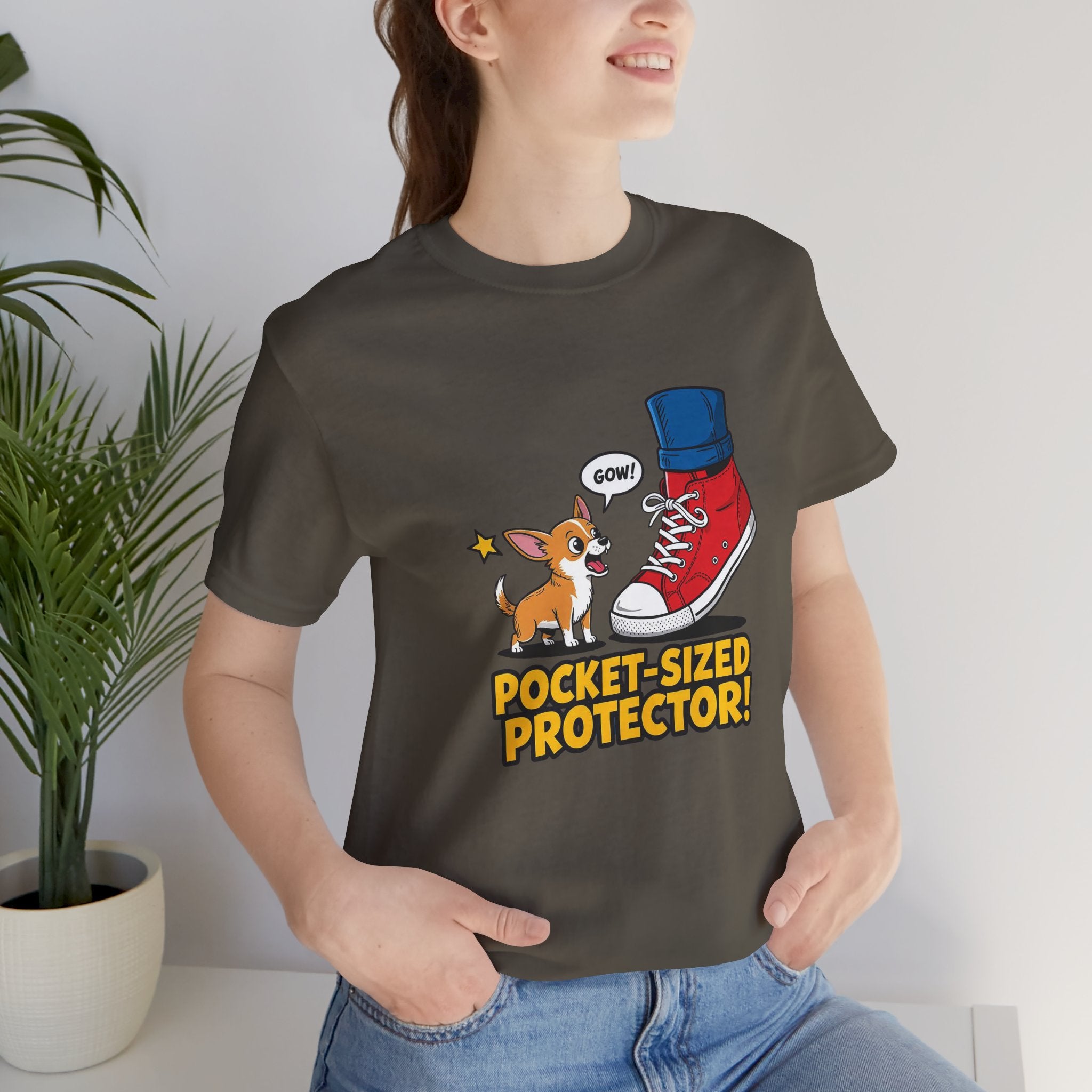Chihuahua Pocket-Sized Protector Tee with Cute Dog Design