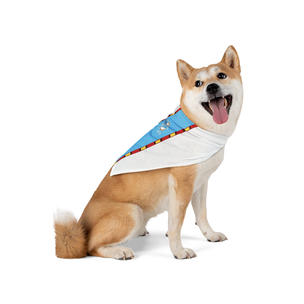 Guatemalan Soccer Pet Bandana — Colorful Guatemala Flag-Inspired Soccer Scarf for Dogs & Cats