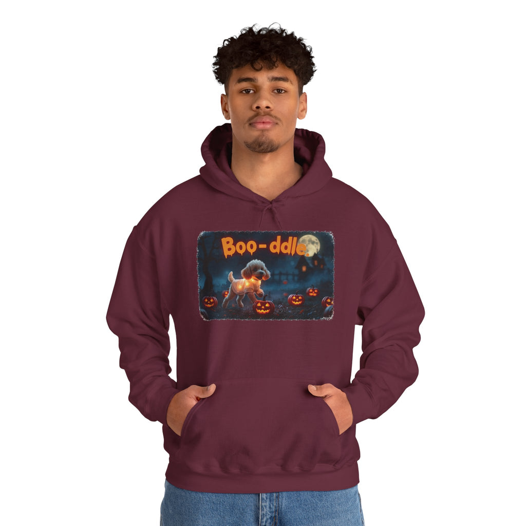 Poodle Halloween Hoodie Pumpkin Design