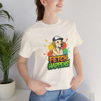 Labrador Retriever 'FETCH HAPPENS' Unisex T-Shirt