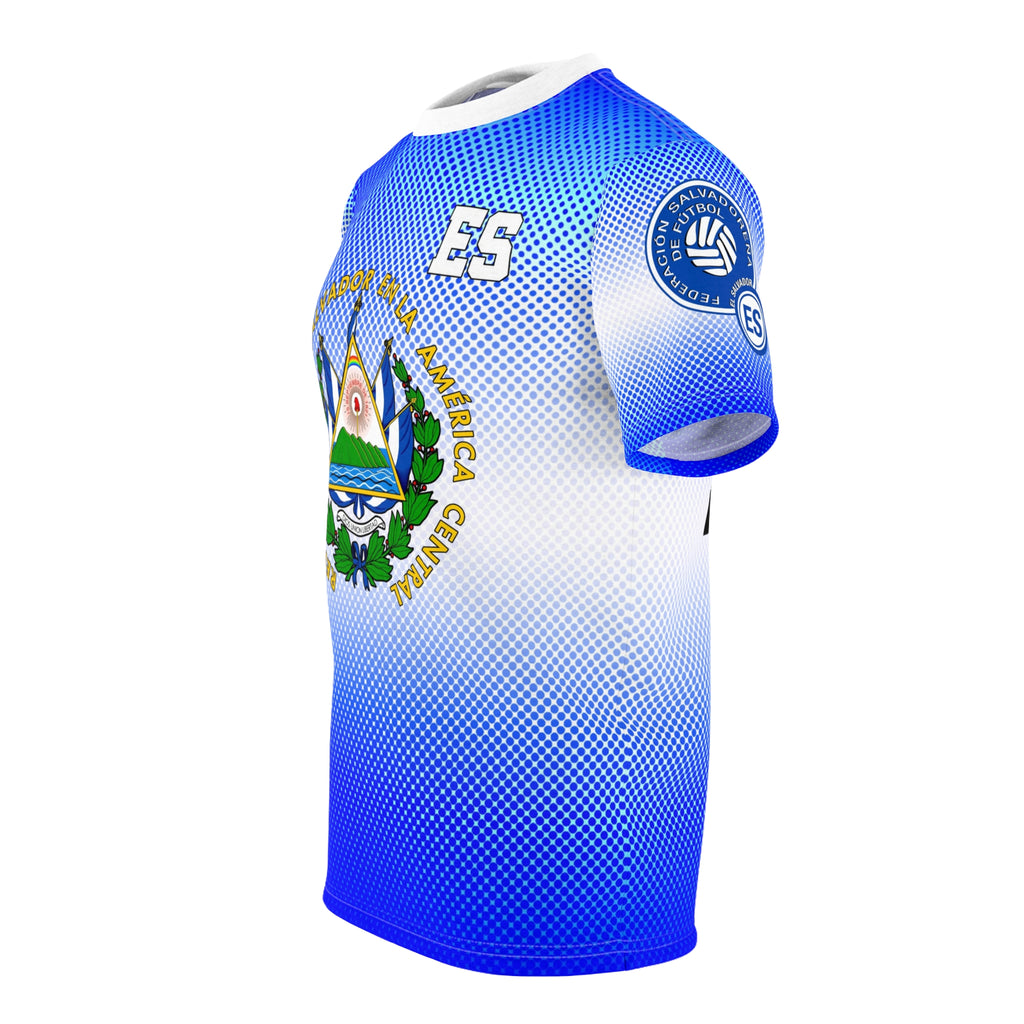 El Salvador Soccer Jersey doted — Custom Jersey