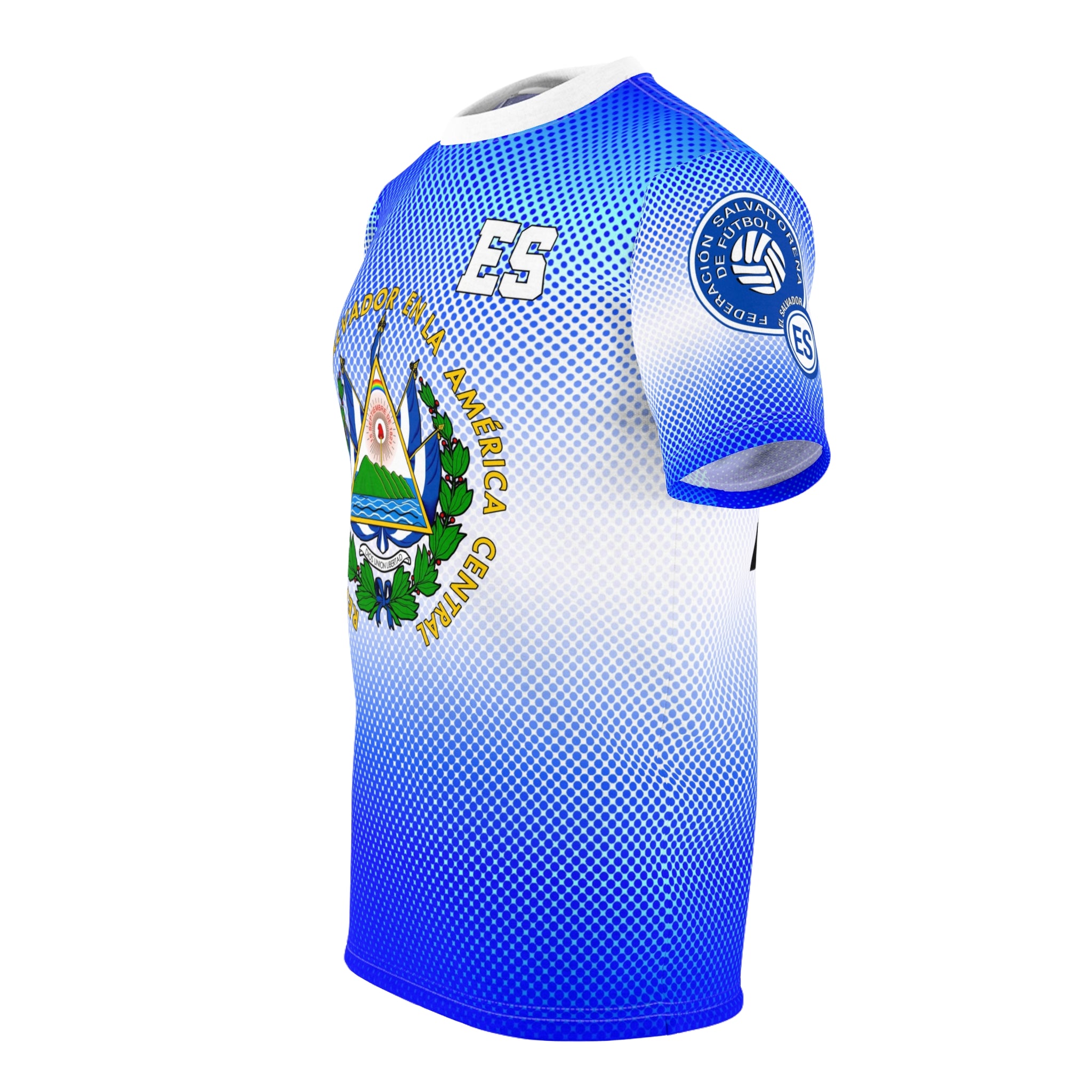 El Salvador Soccer Jersey doted — Camiseta de Futbol El Salvador