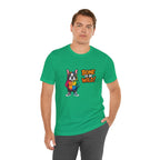 French Bulldog Colorful Dog Graphic Tee - 'Bone to Be Wild' Unisex Jersey Short Sleeve Shirt