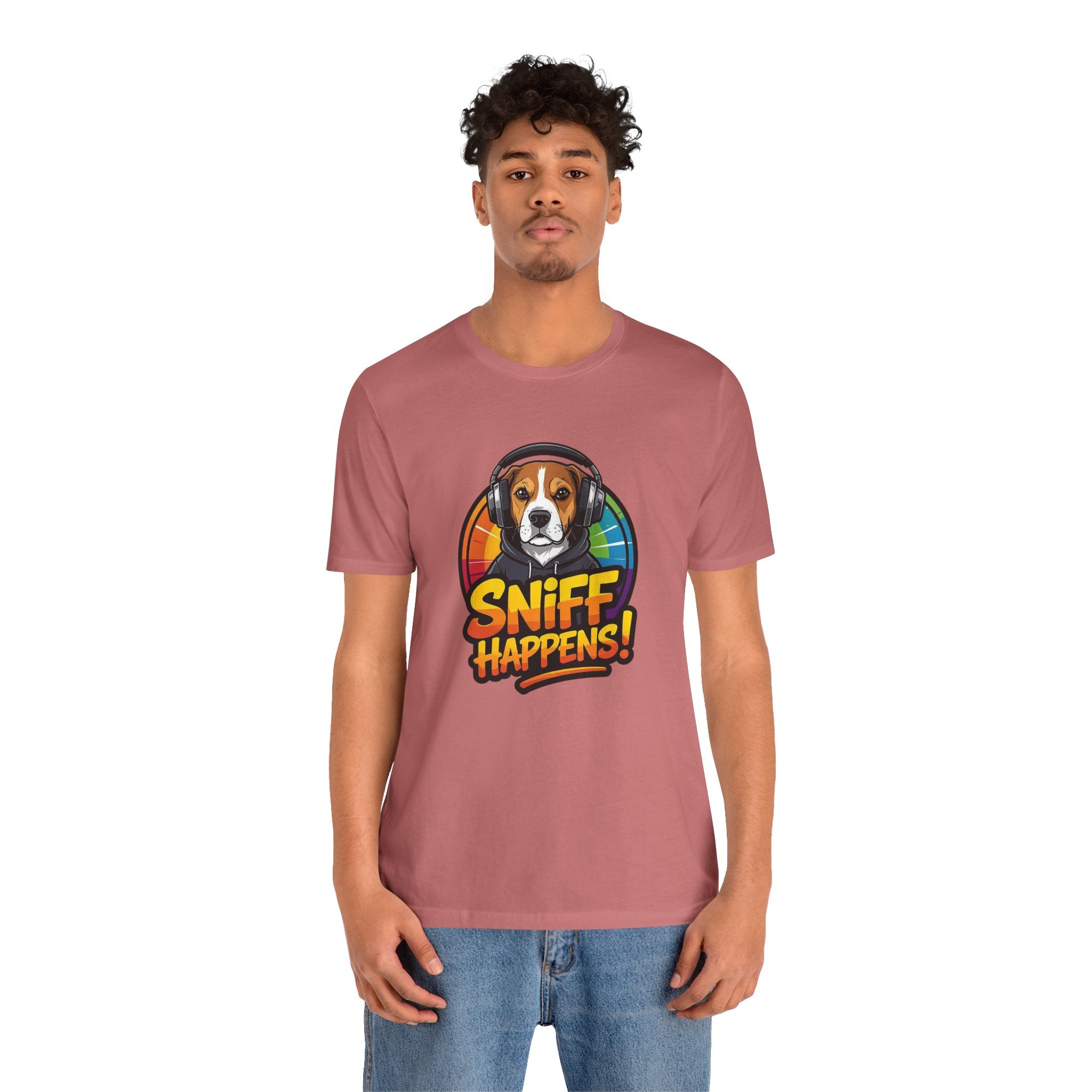 Beagle Sniff Happens Funny Dog T-Shirt