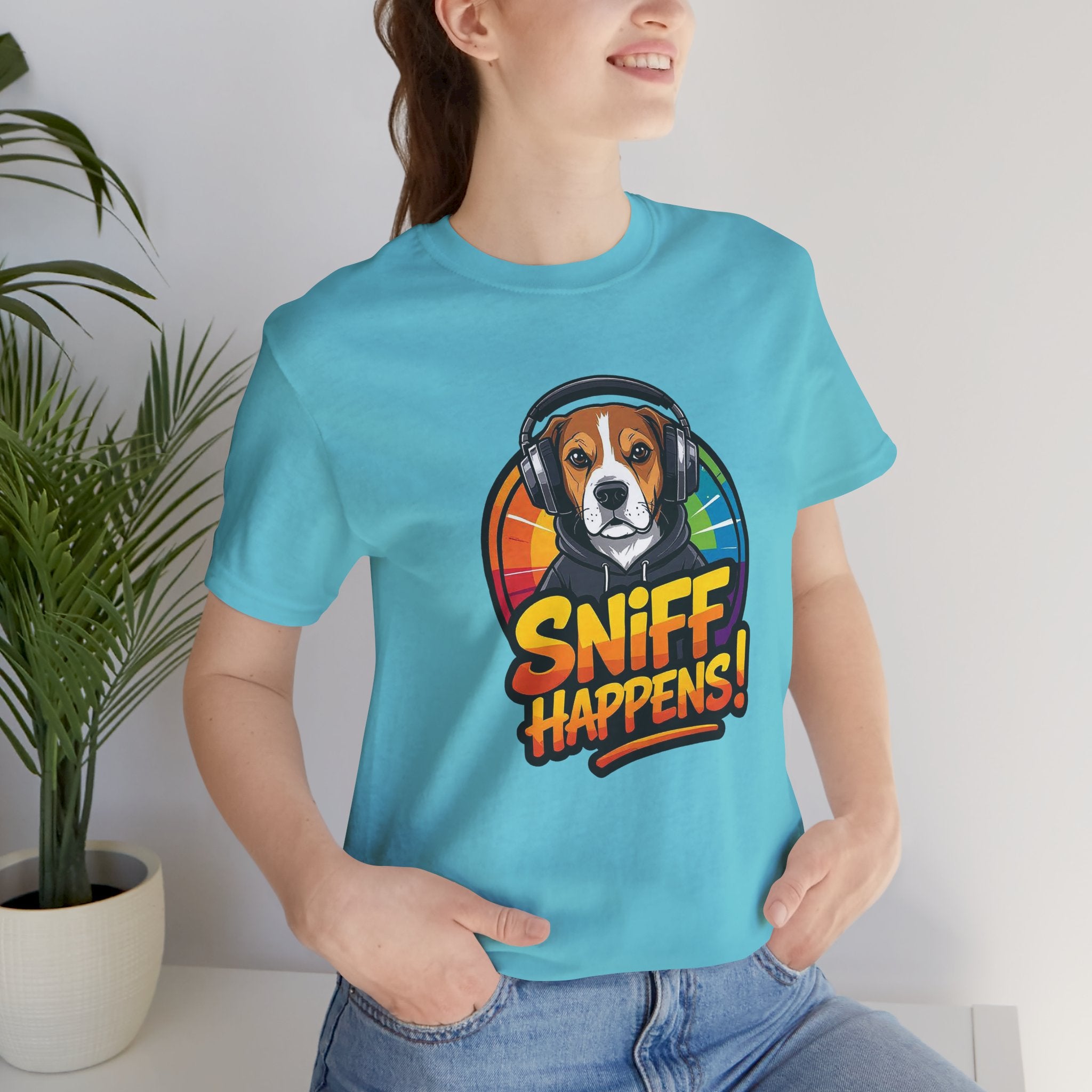 Beagle Sniff Happens Funny Dog T-Shirt