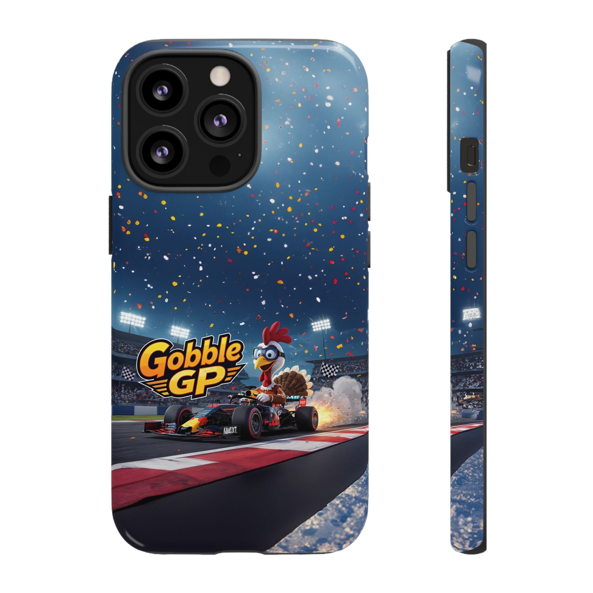 Gobble GP Turkey Racing Phone Case — Tough Protective Cover
