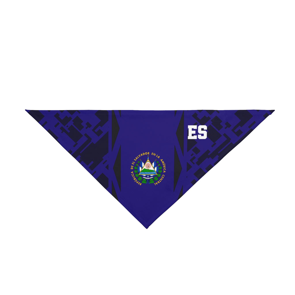 El Salvador Flag Pet Bandana — Navy Soccer-Inspired Dog Bandana