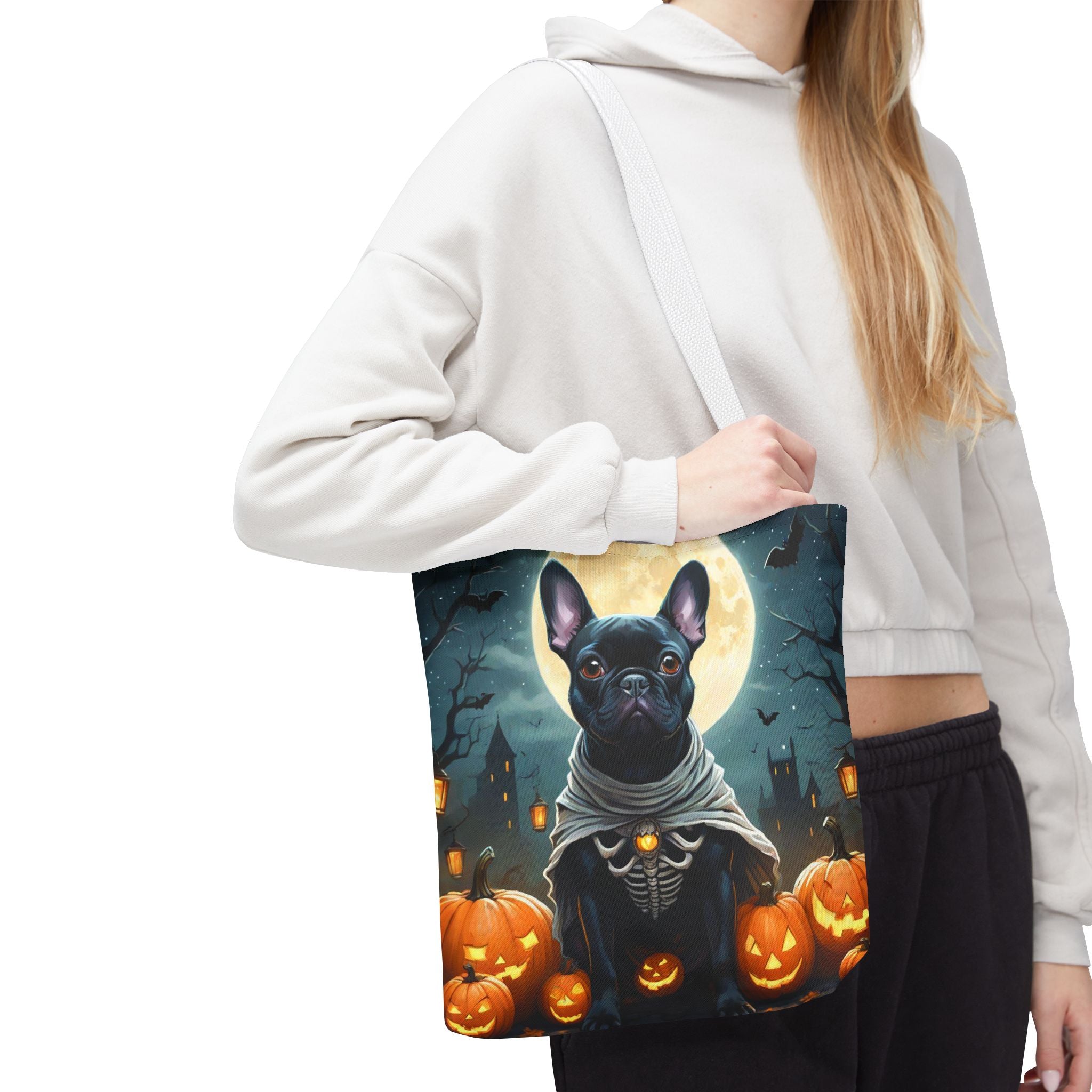 Halloween French Bulldog & Witch Cat Design