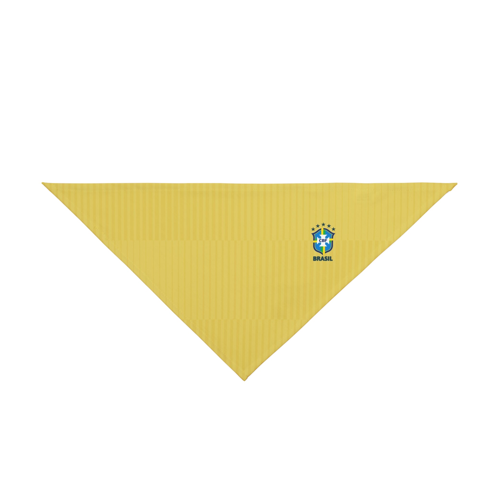 Brasil Soccer Pet Bandana — Green & Yellow Football Scarf for Dogs & Cats