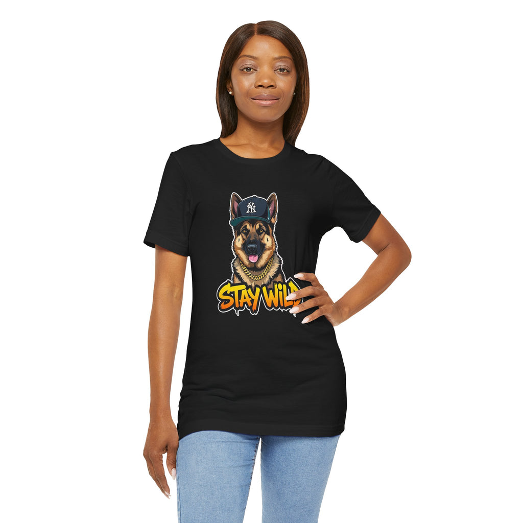 Stay Wild German Shepherd Graphic Tee