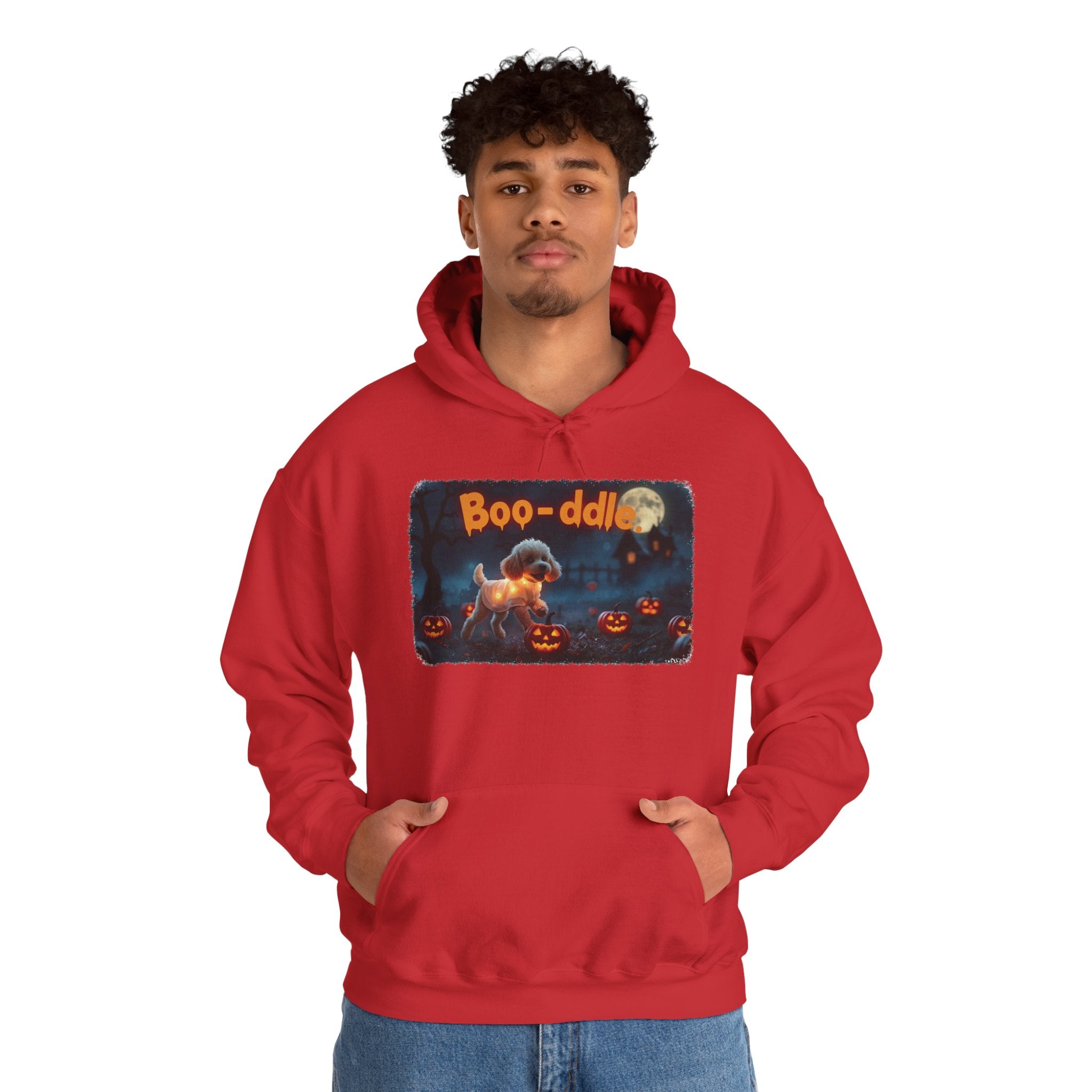 Poodle Halloween Hoodie Pumpkin Design