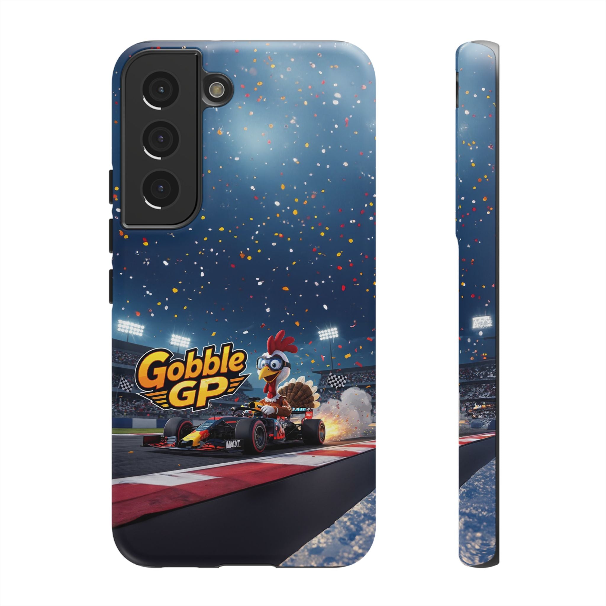 Gobble GP Turkey Racing Phone Case — Tough Protective Cover