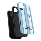 Argentina Flag Tough Phone Case — Blue & White Striped Soccer Crest